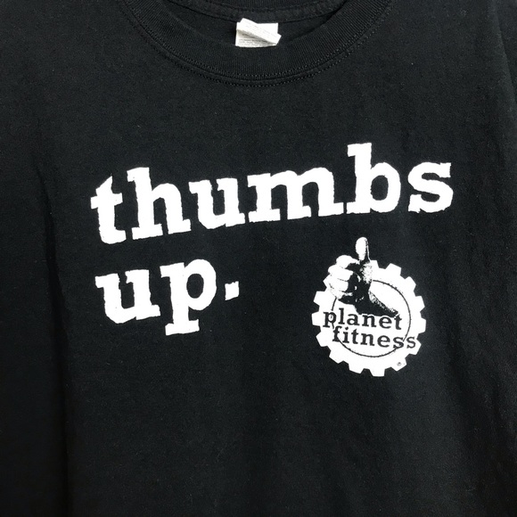 Planet fitness black tee NWOT - Picture 2 of 3